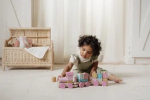 Kids Little Dutch Wooden Toys | Cars And Road Ways>Stacking Train, Fairy Garden –