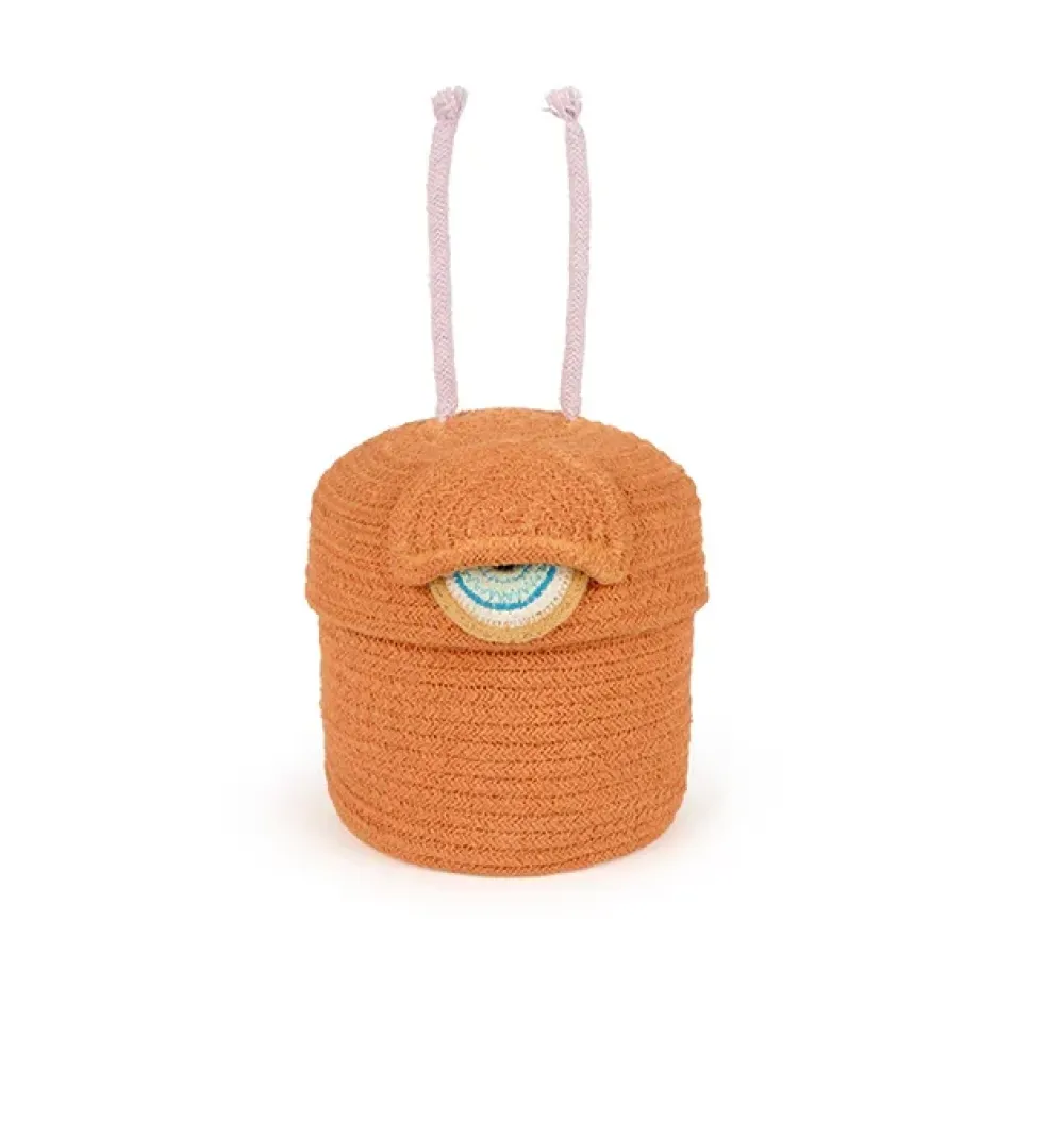 storage_basket_alien_ploo_0.webp Kids Lorena Canals Storage>Storage Basket Alien Ploot, Orange –