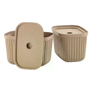 Kids Zone Denmark Storage | Storage>Storage Box Pulp Beige M, 2 pcs. –