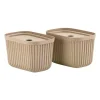 Kids Zone Denmark Storage | Storage>Storage Box Pulp Beige S, 2 pcs. –