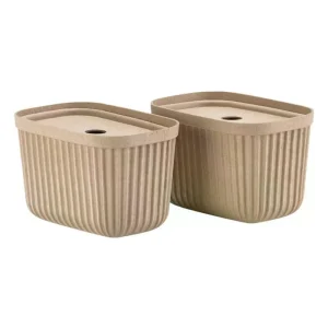 Kids Zone Denmark Storage | Storage>Storage Box Pulp Beige S, 2 pcs. –