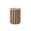 Kids OYOY Storage | Storage>Striped Laundry Bin, Nature / Black –