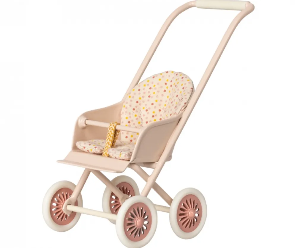 stroller_micro__powder__m_0.webp Kids Maileg Doll Accessories>Stroller, Micro – Powder –