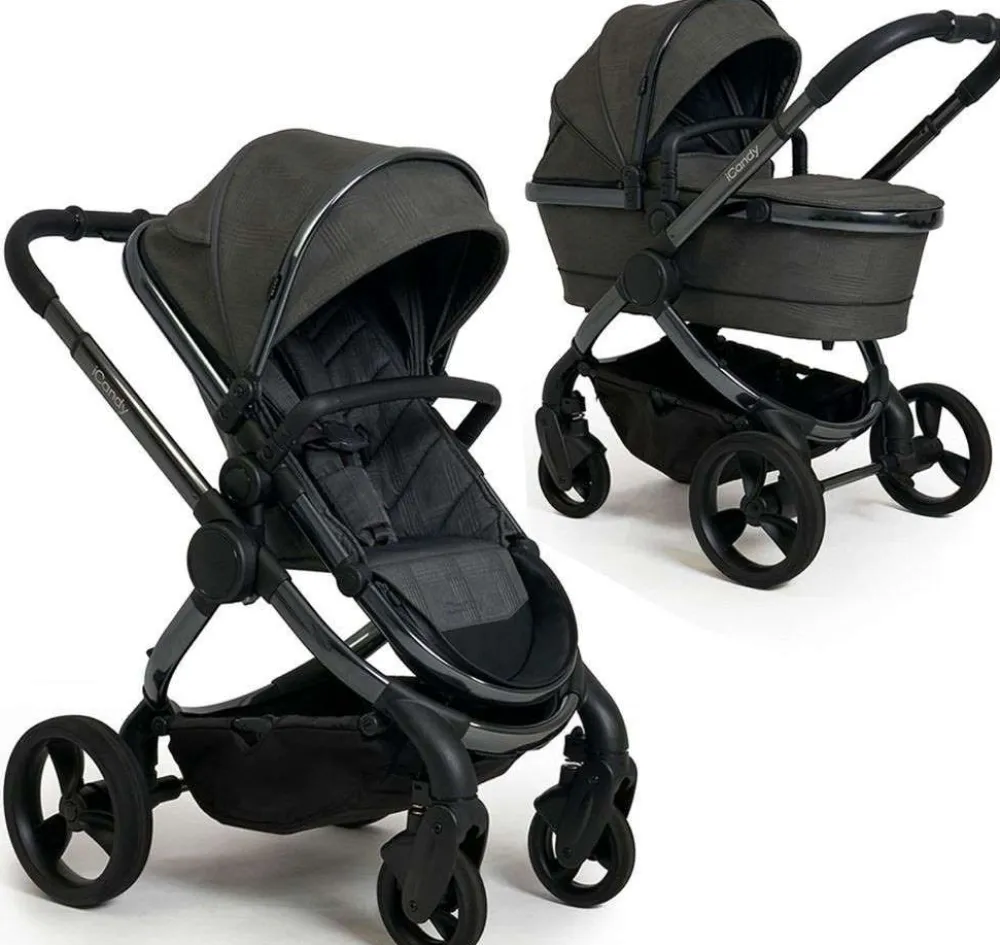 stroller_peach__combo_pha_0.webp Kids iCandy Baby Travel>Stroller Peach 6 Combo, Phantom Dark Grey Check –