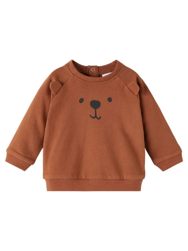 Kids/BOY Name It Baby Boy>Sweat Shirt Bear, Coconut Shell –