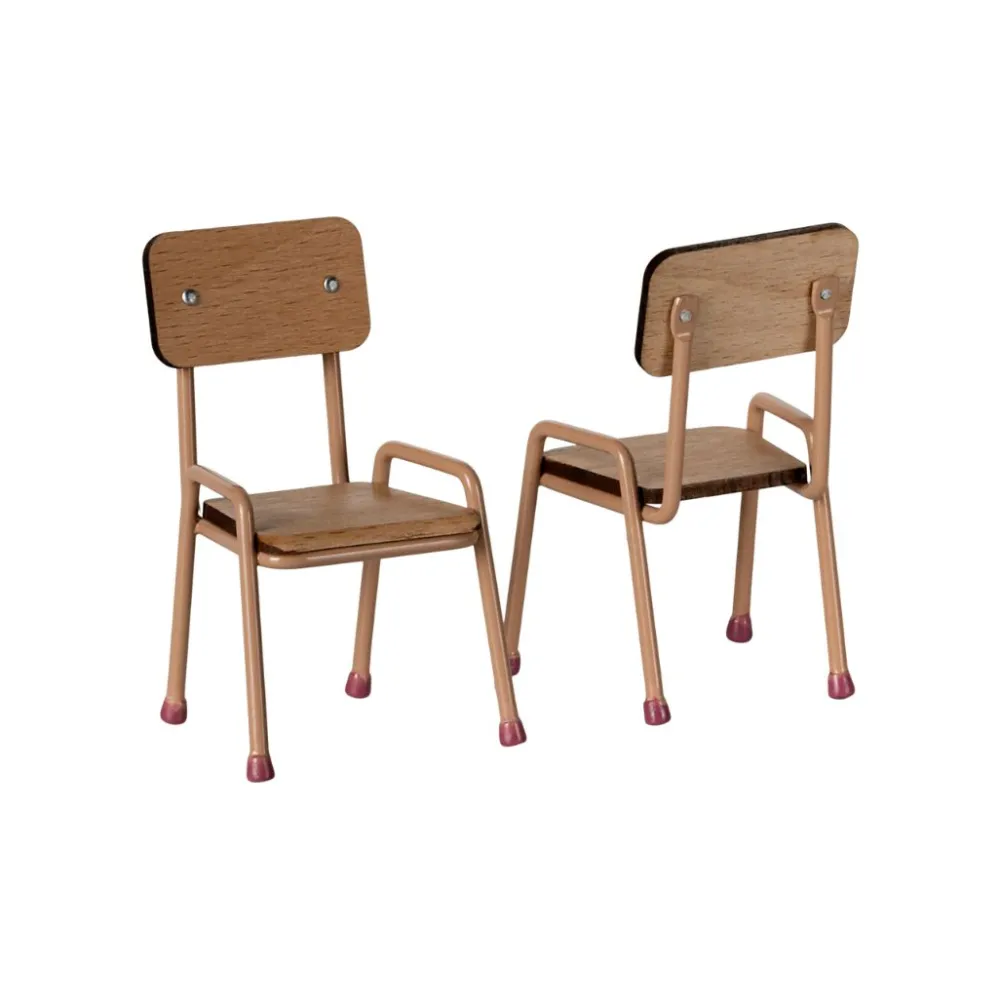 table_and_chair_set_mouse_2.webp Kids Maileg Doll Accessories>Table and chair set, Mouse, Dark powder –