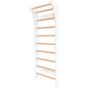 Kids Fitwood of Scandinavia Wooden Toys | Balance Toys>Taimi Mini Wall Bars, White / Birch – Fitwood