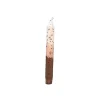 Nordichaus Candle And Holders>Taper Candle Brown Confetti