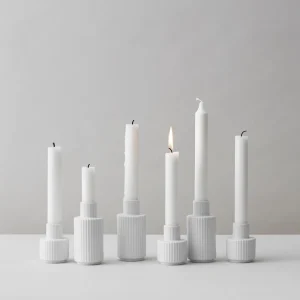 Lyngby Porcelain Easter Decorations | Candle And Holders>Taper candle holder large – Lyngby