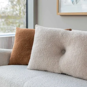 Mette Ditmer Textiles | Bedroom>Teddy Cushion, Brown/Bronze –