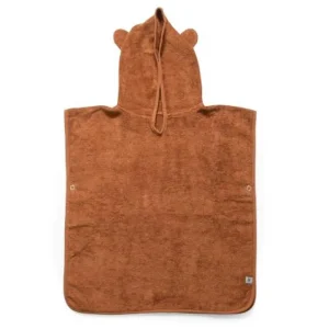 Kids Sebra Interior Towels And Ponchos | Bath Time>Terry hooded poncho, Milo, sweet tea brown – Sebra