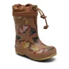 Kids Bisgaard Baby Girl>Thermo Rubber Boots, Camel Flowers –