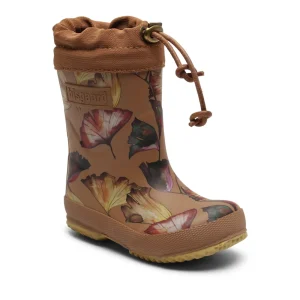 Kids Bisgaard Baby Girl>Thermo Rubber Boots, Camel Flowers –