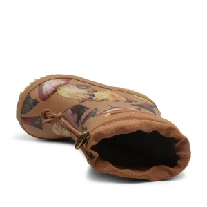 Kids Bisgaard Baby Girl>Thermo Rubber Boots, Camel Flowers –