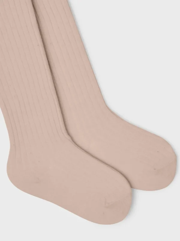 Kids Lil' Atelier Girl 2-8Y | Baby Girl>Tights Rib Rose Dust – Lil’ Atelier