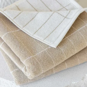 Mette Ditmer Textiles | Bathroom Textiles>Tile Bath Towel Sand –