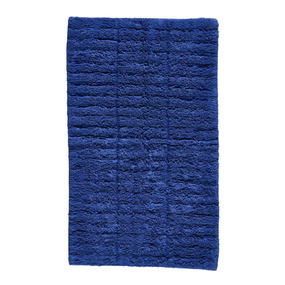 tiles_bath_mat__indigo__z_0.webp Zone Denmark Textiles | Bathroom Textiles>Tiles Bath Mat 50×80 Indigo – Zone