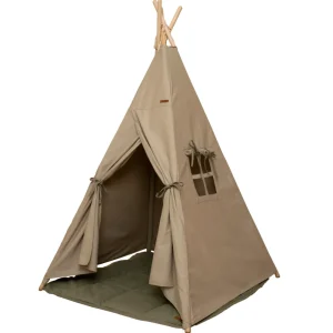 Kids Little Dutch Wooden Toys | Outdoor Toys>Tipi Tent Olive –