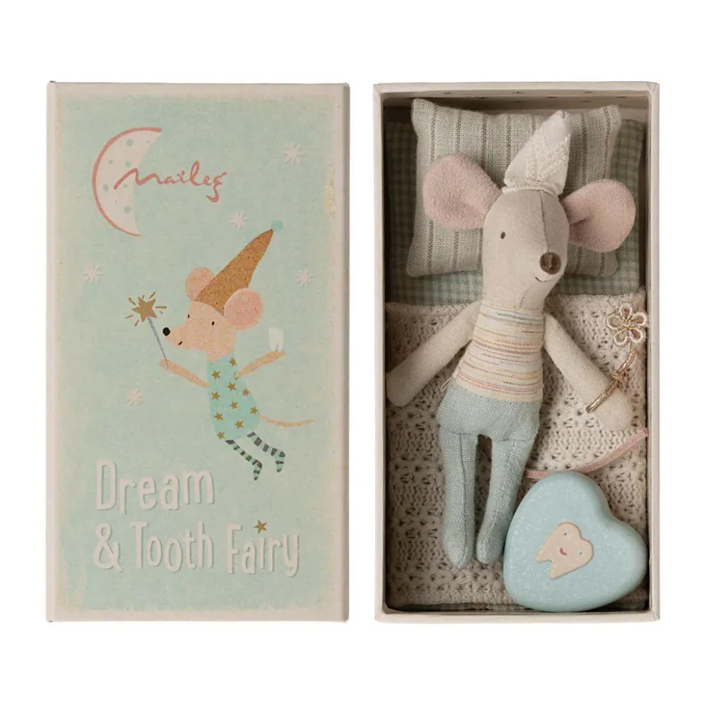tooth_fairy_mouse_little__1.webp Kids Maileg Doll Accessories>Tooth fairy mouse, Little brother in matchbox –