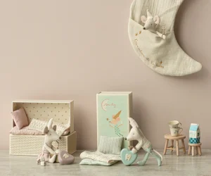 Kids Maileg Doll Accessories>Tooth fairy mouse, Little brother in matchbox –