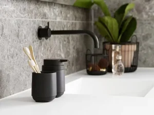 Zone Denmark Toothbrush Mugs>Toothbrush Mug Time Black –