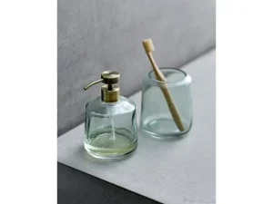 Södahl Toothbrush Mugs>Toothbrush mug vintage Blue, glass –