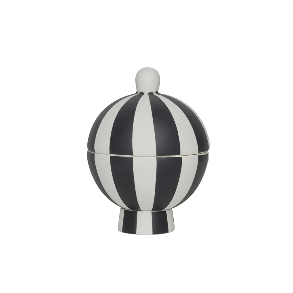 toppu_bonbonniere_black___0.webp OYOY Ceramics And Vases | Kitchen>Toppu Bonbonniere Black / White –