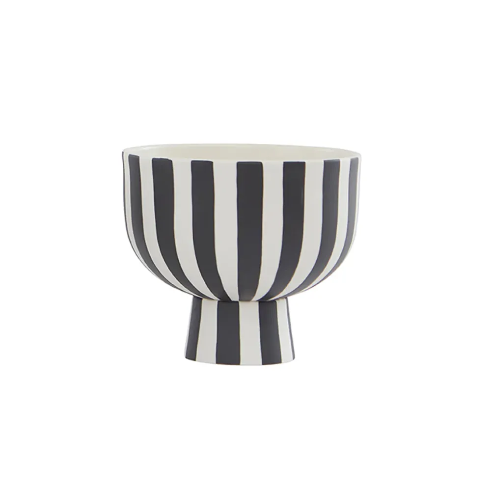toppu_bowl__black__white__0.webp OYOY Ceramics And Vases | Kitchen>Toppu Bowl Ø15, Black / White –