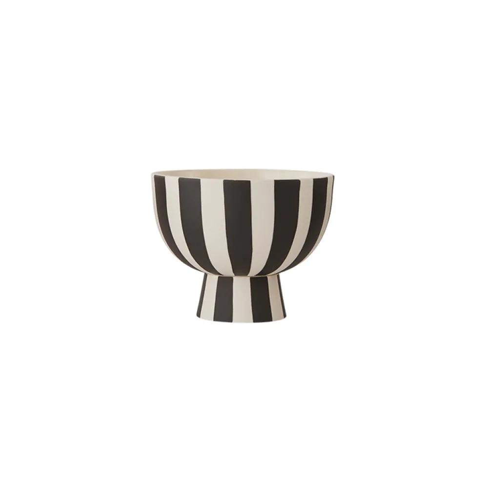 toppu_mini_bowl_black__wh_0.webp OYOY Kitchen>Toppu Mini Bowl, Black / White –