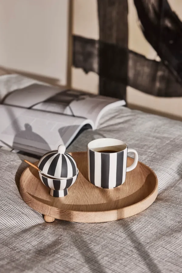 OYOY Kitchen>Toppu Mug Black / White –