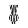 OYOY Ceramics And Vases>Toppu Vase Round, Black / White –