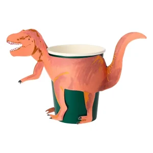 Kids Meri Meri Birthday / Party>T-Rex Dinosaur Cups (x 8) –