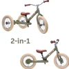 Kids Trybike Outdoor Toys | Christmas Toys>steel 2-in-1, Vintage Matt Green 3 wheeler –
