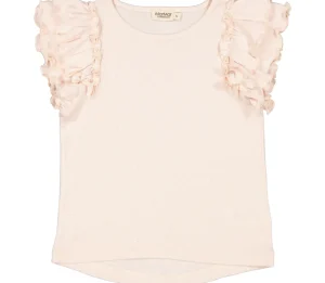 Kids Marmar Copenhagen Girl 2-8Y>T-shirt Tavora Frill, Barely Rose – Marmar