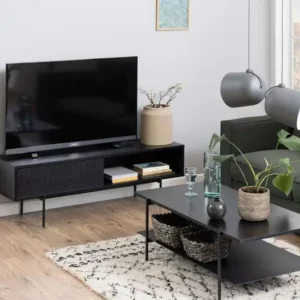 AC Design Furniture Tables>TV cabinet Angus, black – AC Design