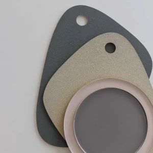 Mette Ditmer Kitchen>Twin Placemat Dark Grey / Sand –
