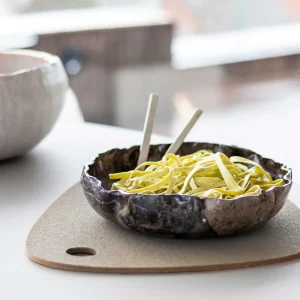 Mette Ditmer Kitchen>Twin Placemat Dark Grey / Sand –
