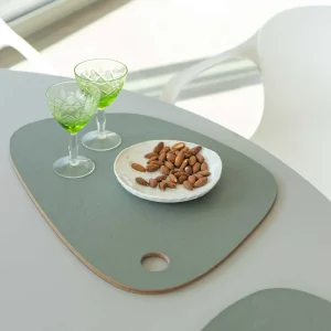 Mette Ditmer Kitchen>Twin Placemat Thyme Green / Cognac –