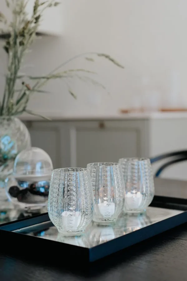 Specktrum Candle And Holders | Kitchen>Twisted Drinking Glass, Dusty Green –