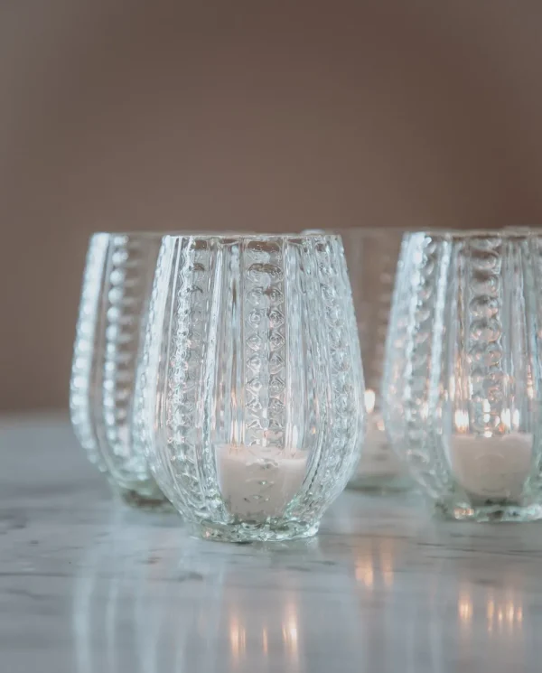 Specktrum Candle And Holders | Kitchen>Twisted Drinking Glass, Dusty Green –