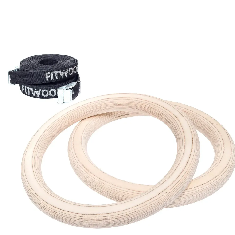 ulpu_mini_gym_rings_birch_0.webp Kids Fitwood of Scandinavia Wooden Toys | Balance Toys>Ulpu Mini Gym Rings, Birch with black straps – Fitwood