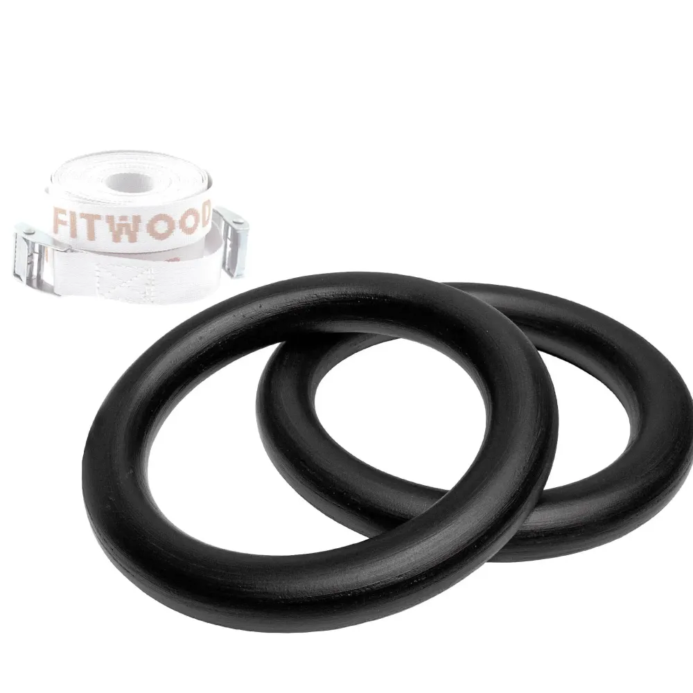 ulpu_mini_gym_rings_black_0-1.webp Kids Fitwood of Scandinavia Wooden Toys | Balance Toys>Ulpu Mini Gym Rings, Black with white straps – Fitwood