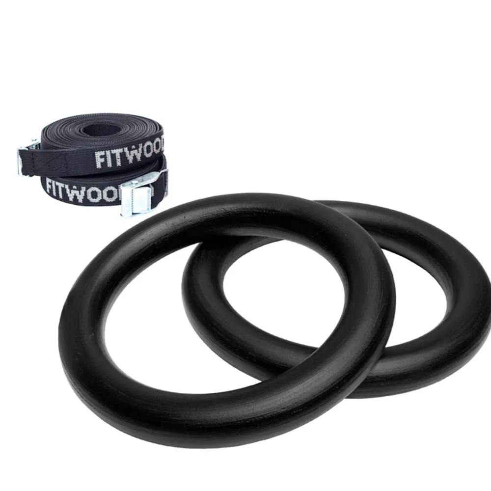 ulpu_mini_gym_rings_black_0.webp Kids Fitwood of Scandinavia Wooden Toys | Balance Toys>Ulpu Mini Gym Rings, Black – Fitwood