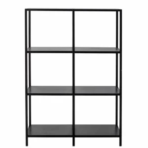 Bloomingville Storage Shelves | Office>Valde Bookcase, Black Metal –