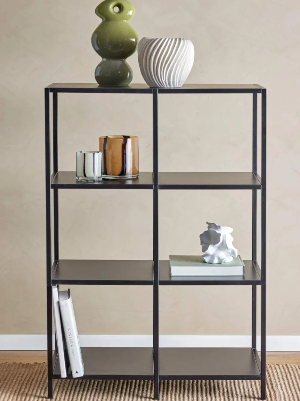 valde_bookcase_black_meta_1.webp Bloomingville Storage Shelves | Office>Valde Bookcase, Black Metal –
