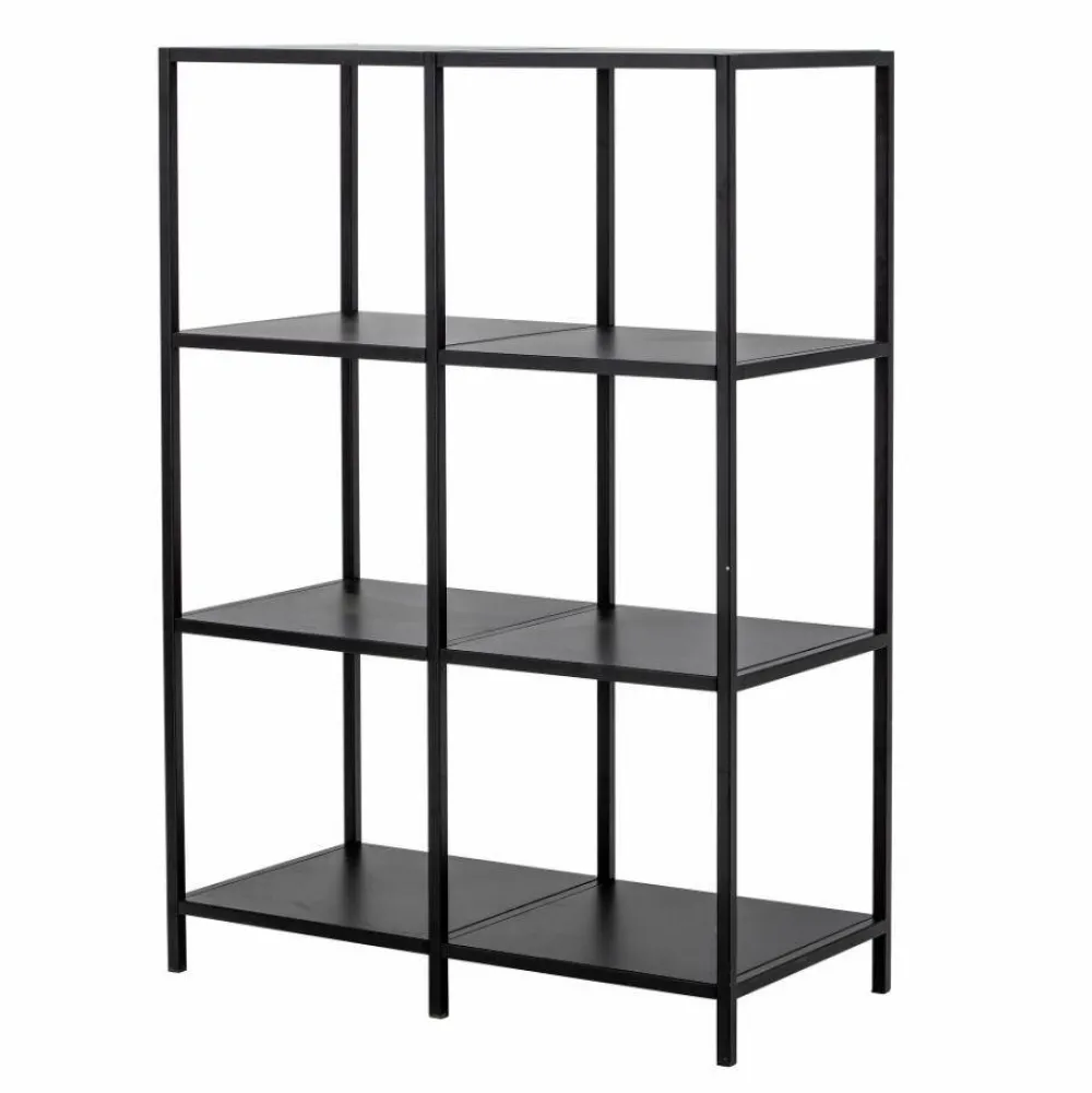 valde_bookcase_black_meta_2.webp Bloomingville Storage Shelves | Office>Valde Bookcase, Black Metal –