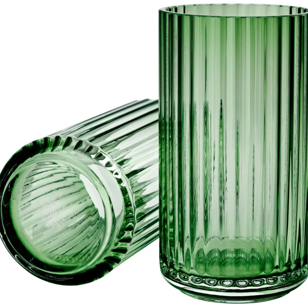 vase__cm_green_mouth_blow_0.webp Lyngby Porcelain Easter Decorations | Ceramics And Vases>Vase 25 cm, green mouth blown glass – Lyngby