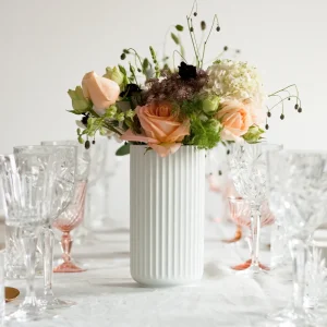 Lyngby Porcelain Easter Decorations | Ceramics And Vases>Vase 25 cm, white – Lyngby
