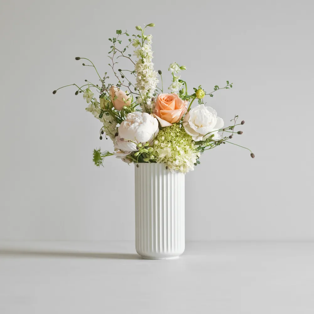 vase__cm_white__lyngby_3.webp Lyngby Porcelain Ceramics And Vases>Vase 15 cm, white – Lyngby