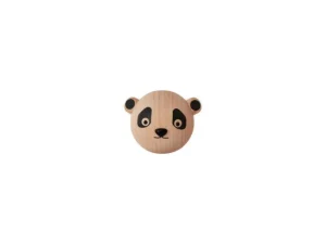Kids OYOY Mini Storage>Wall hook Panda black –